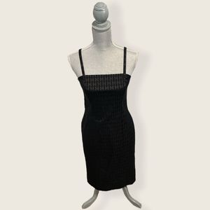 Bogato International Black Sleeveless Logo Print A-Line Dress Women’s Size 6